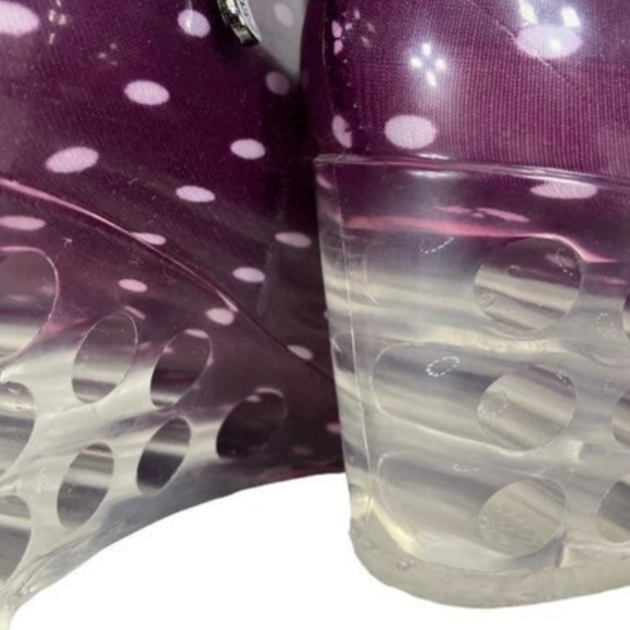 Sanming Mei size 38 (7) Womens Wedge Rain Boots - Picture 10 of 12